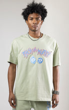 Rick And Morty graphic t-shirt in a relaxed fit with dropped shoulders and a crew neck. The shirt features heat-sealed graphics and a chenille applique with embroidered details.