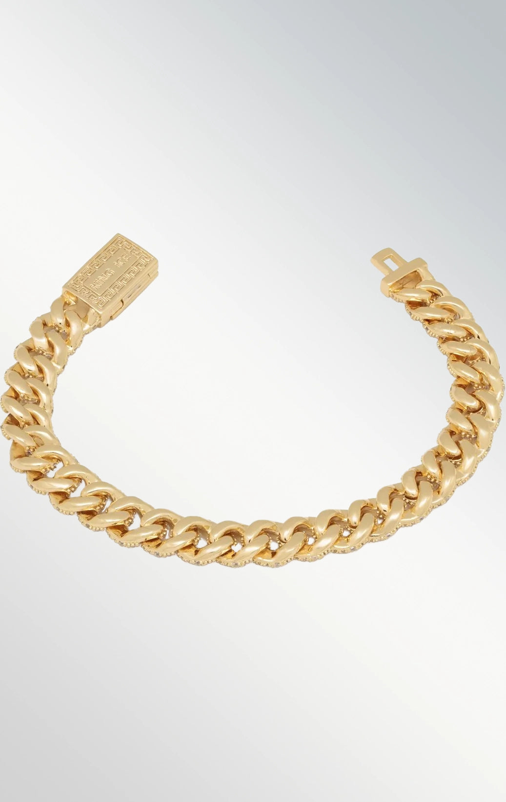 10mm iced Miami Gold Bracelet