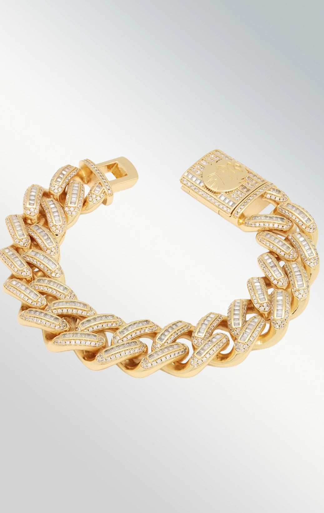 KING ICE 18mm ICED BAGUETTE MIA-CUBAN BRACELET - DENiMPiRE