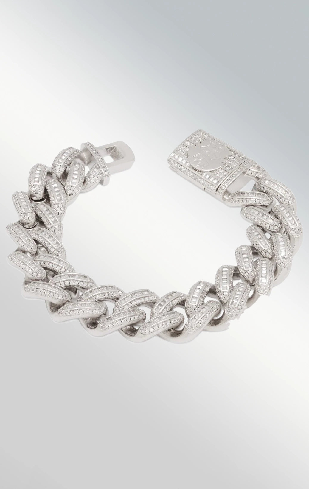 KING ICE 18mm ICED BAGUETTE MIA-CUBAN BRACELET - DENiMPiRE