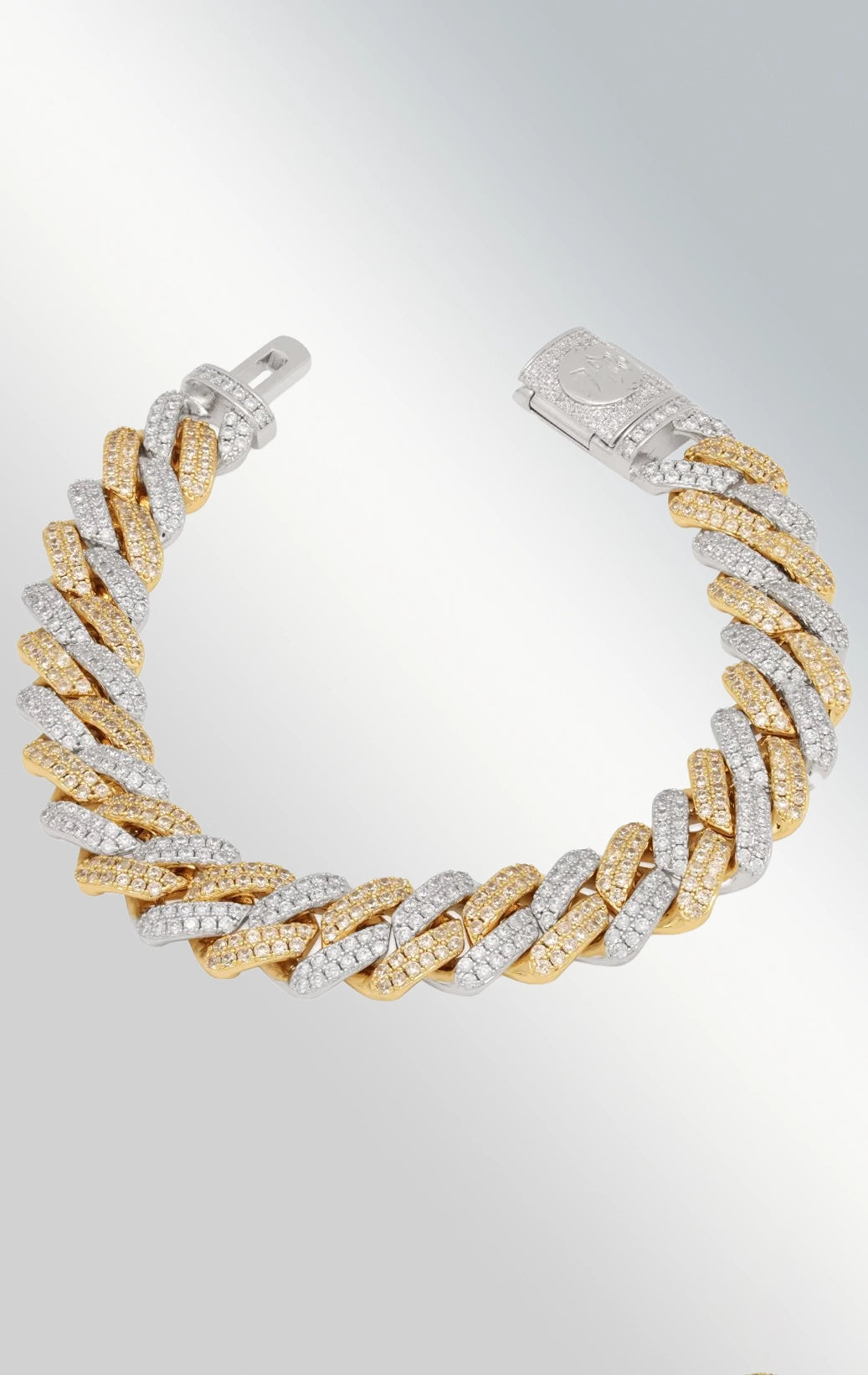 KING ICE 12mm ICED DMND MIA-CUBAN BRACELET - DENiMPiRE