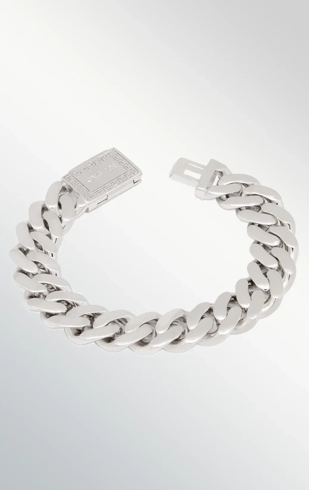 15 mm iced Miami white gold bracelet