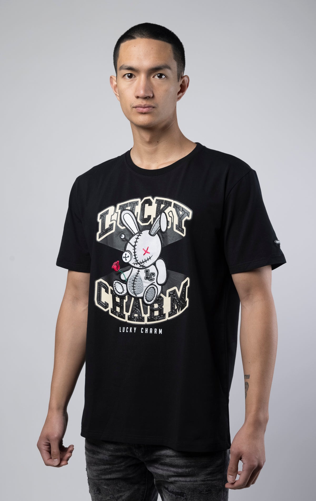BKYS 3D LUCKY CHARM T-shirt - features slim fit and 3D bunny graphic
