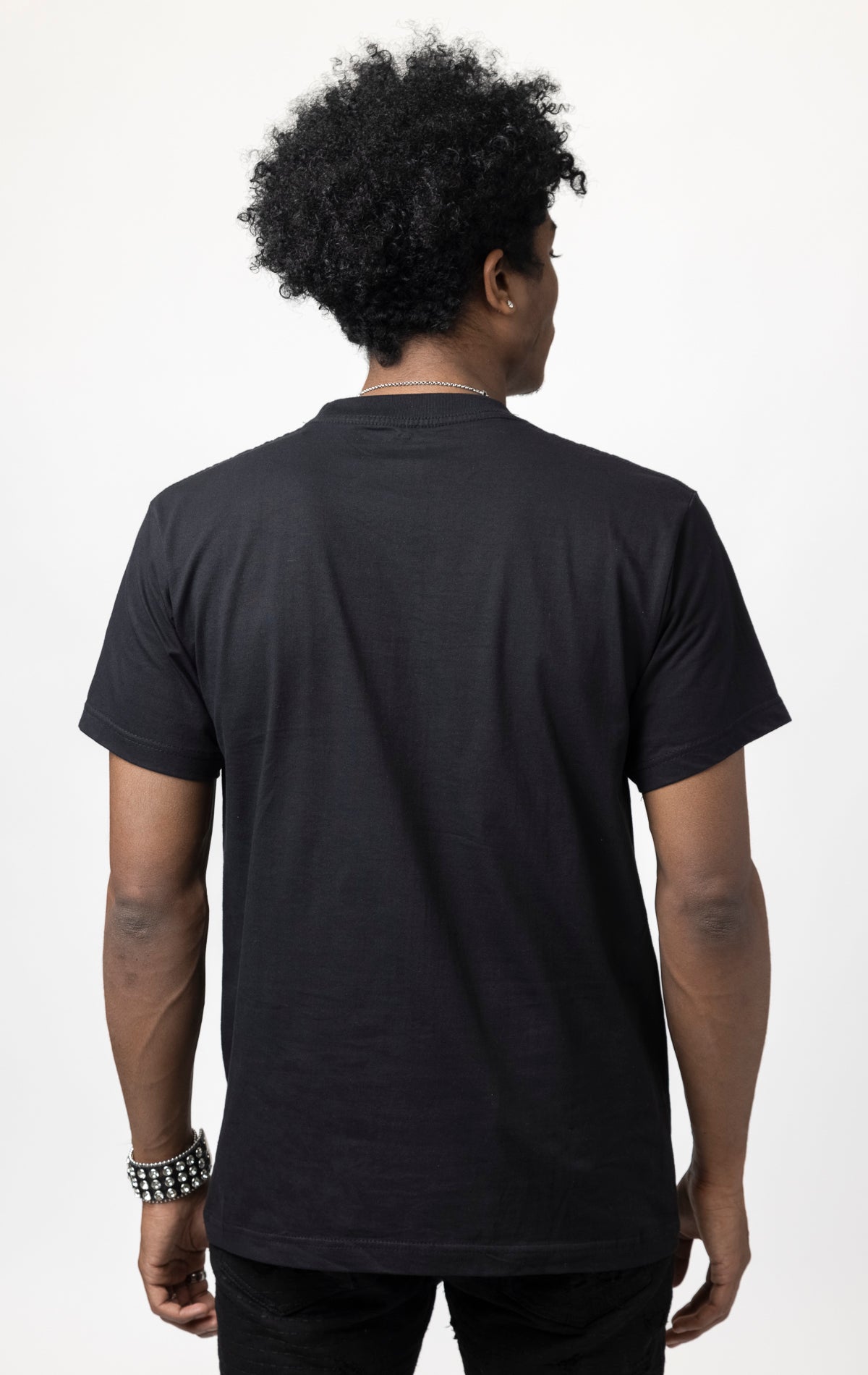 Black Today was a good day Oversized T-shirt with ribbed crew neck and a printed design on the front.