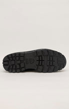 Black Nike Air Max Goadome sneakers with visible Air unit in the heel and lugged outsole for traction.