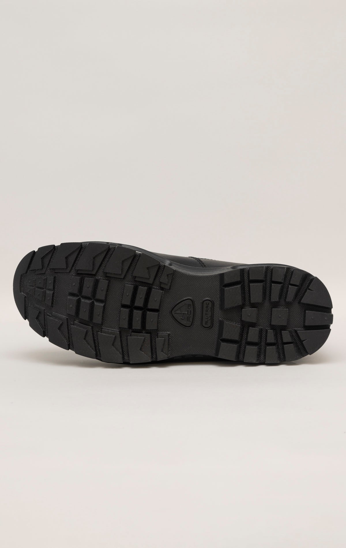 Black Nike Air Max Goadome sneakers with visible Air unit in the heel and lugged outsole for traction.