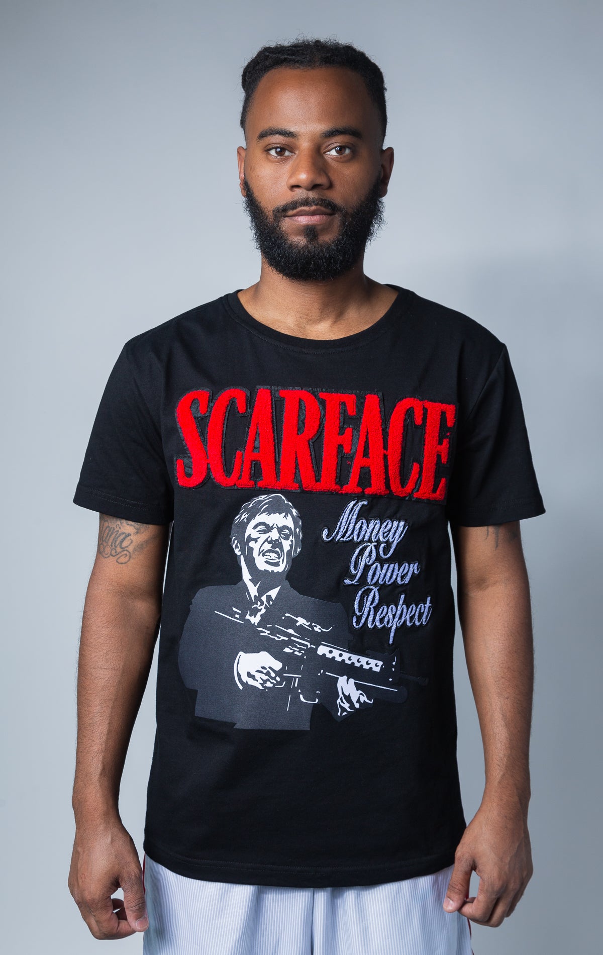Black Scarface MPR graphic t shirt
