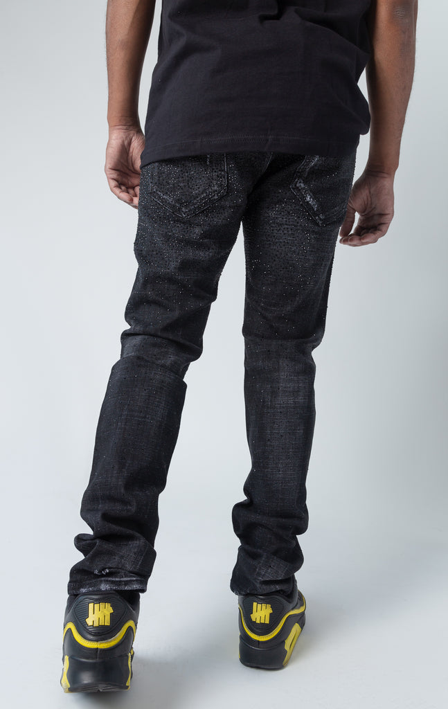 GV Jeans with black sparkles back
