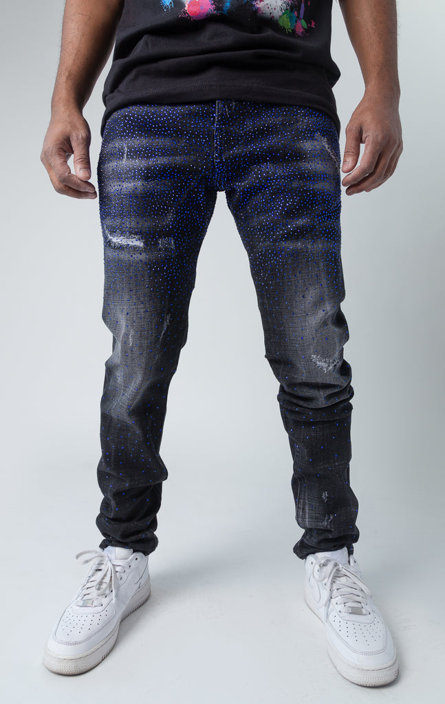GV Jeans with blue sparkles