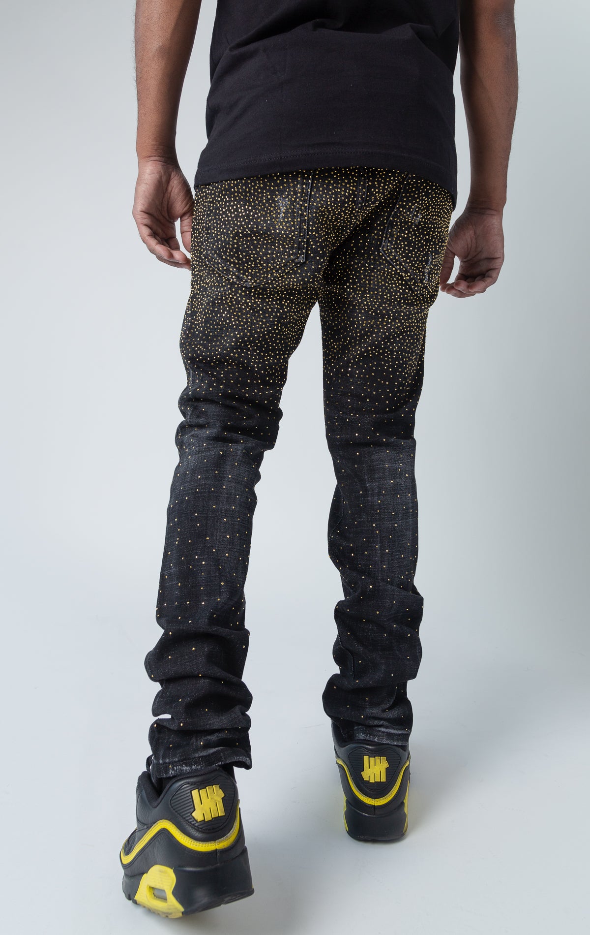 GV Jeans with gold sparkles back