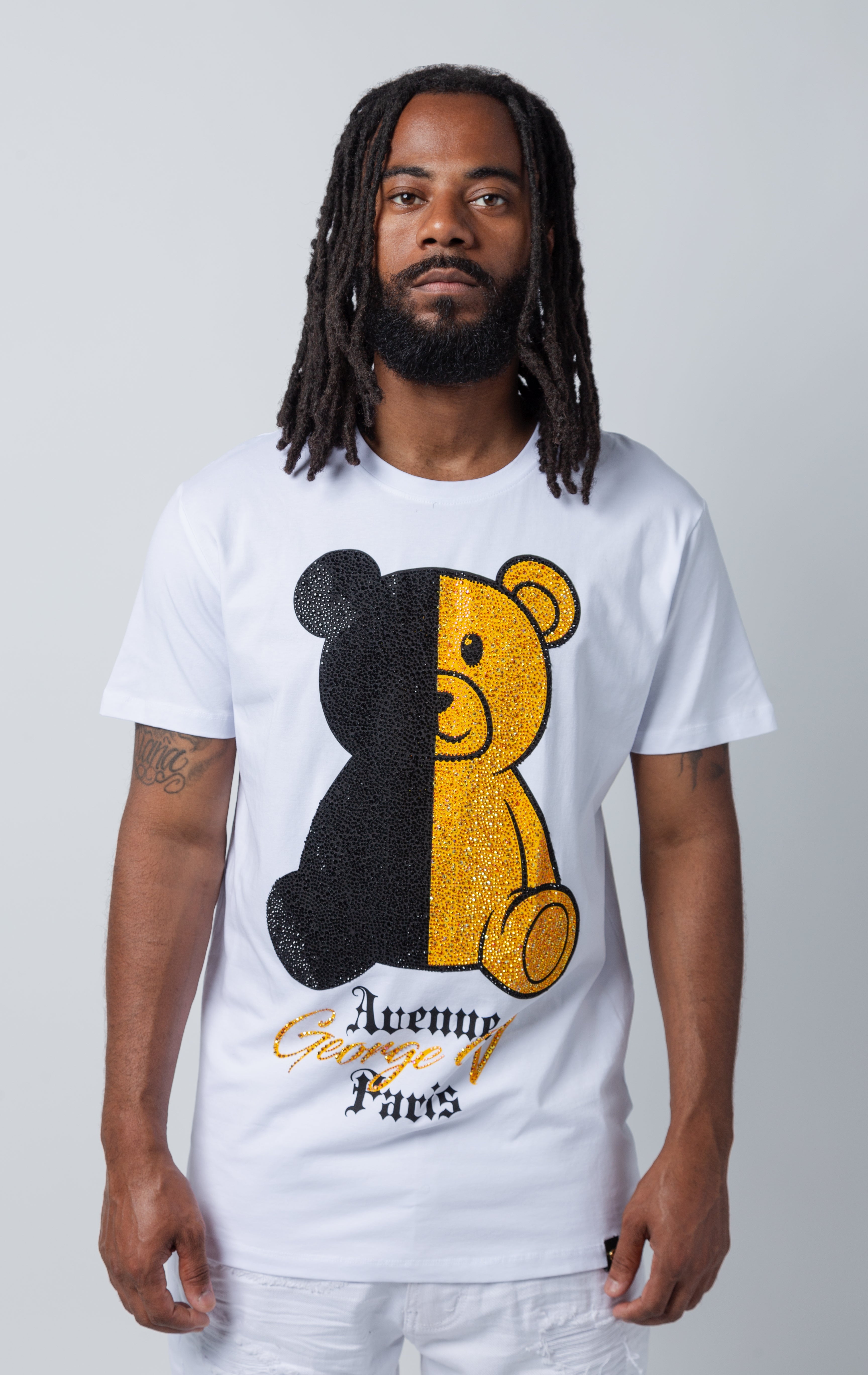 George V 2 TONE TEDDY TEE - DENiMPiRE