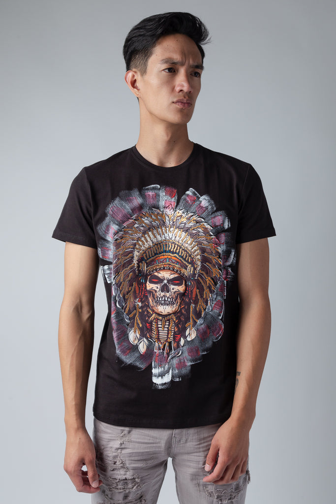 Black Tribal King T-shirt front
