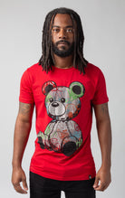 Red George V colorful bear t-shirt