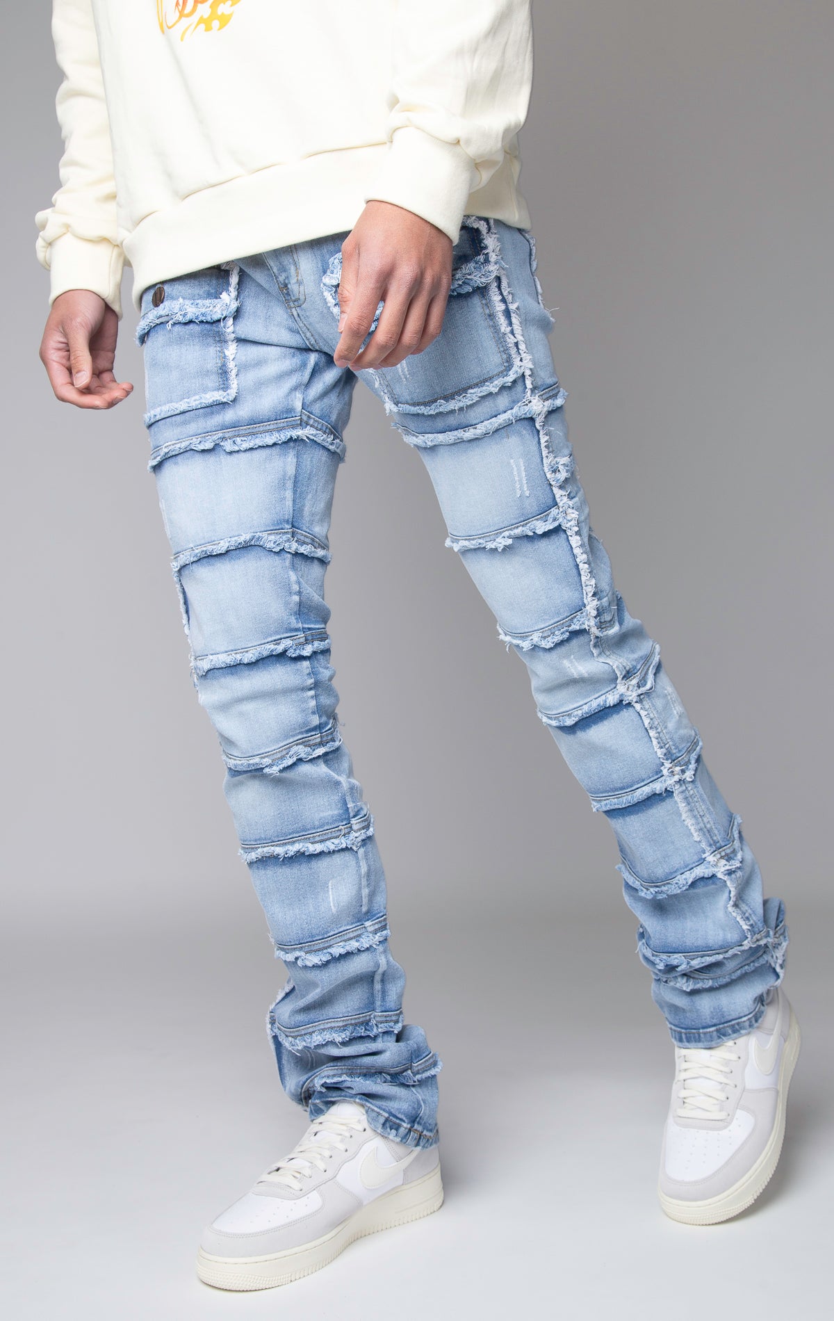 Men on sale Stacked Paneled Jeans 34