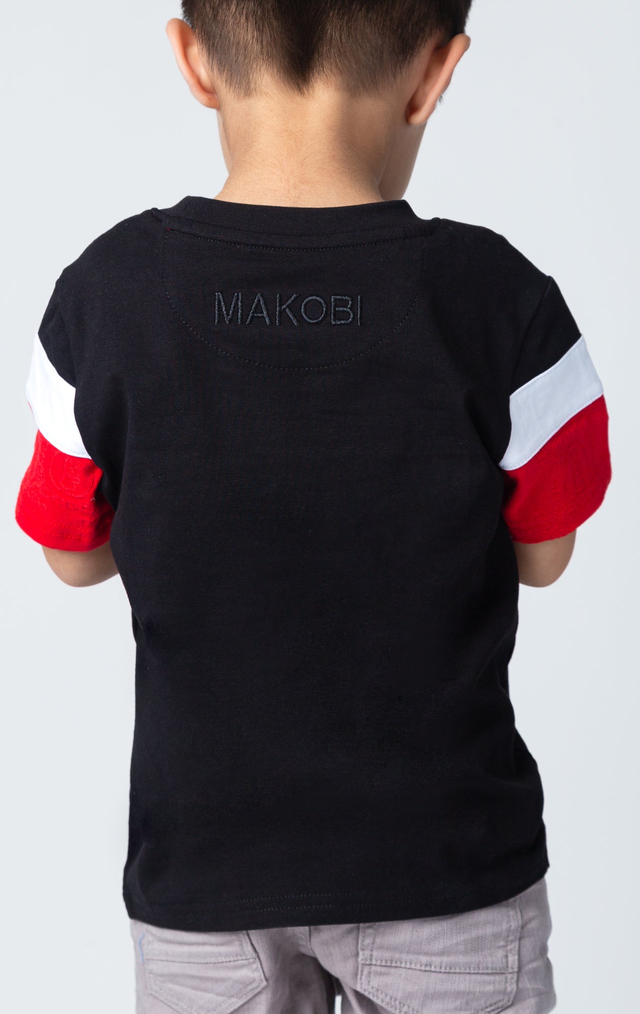Monogram kid's t-shirt made from soft fabric back