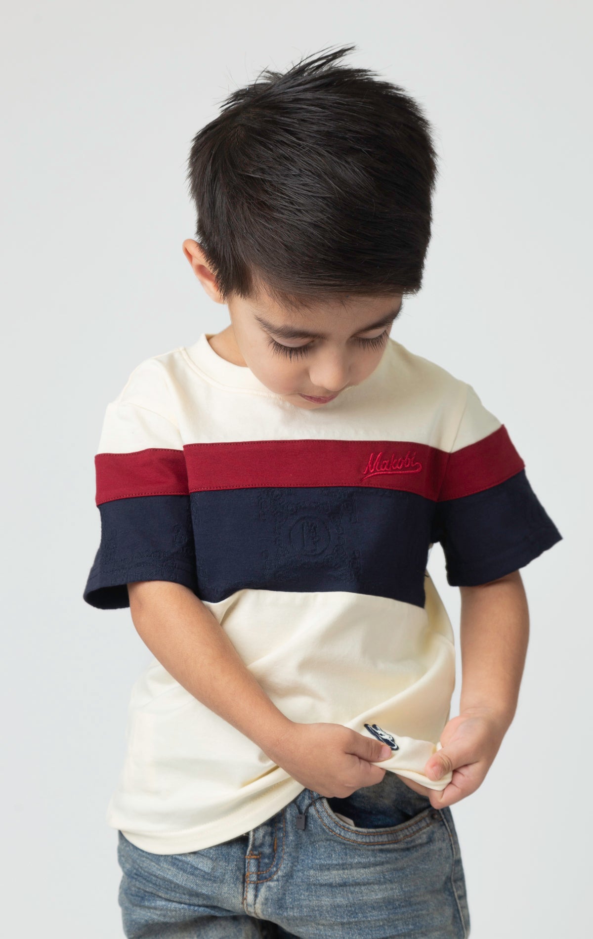 Monogram kid's t-shirt made from soft fabric