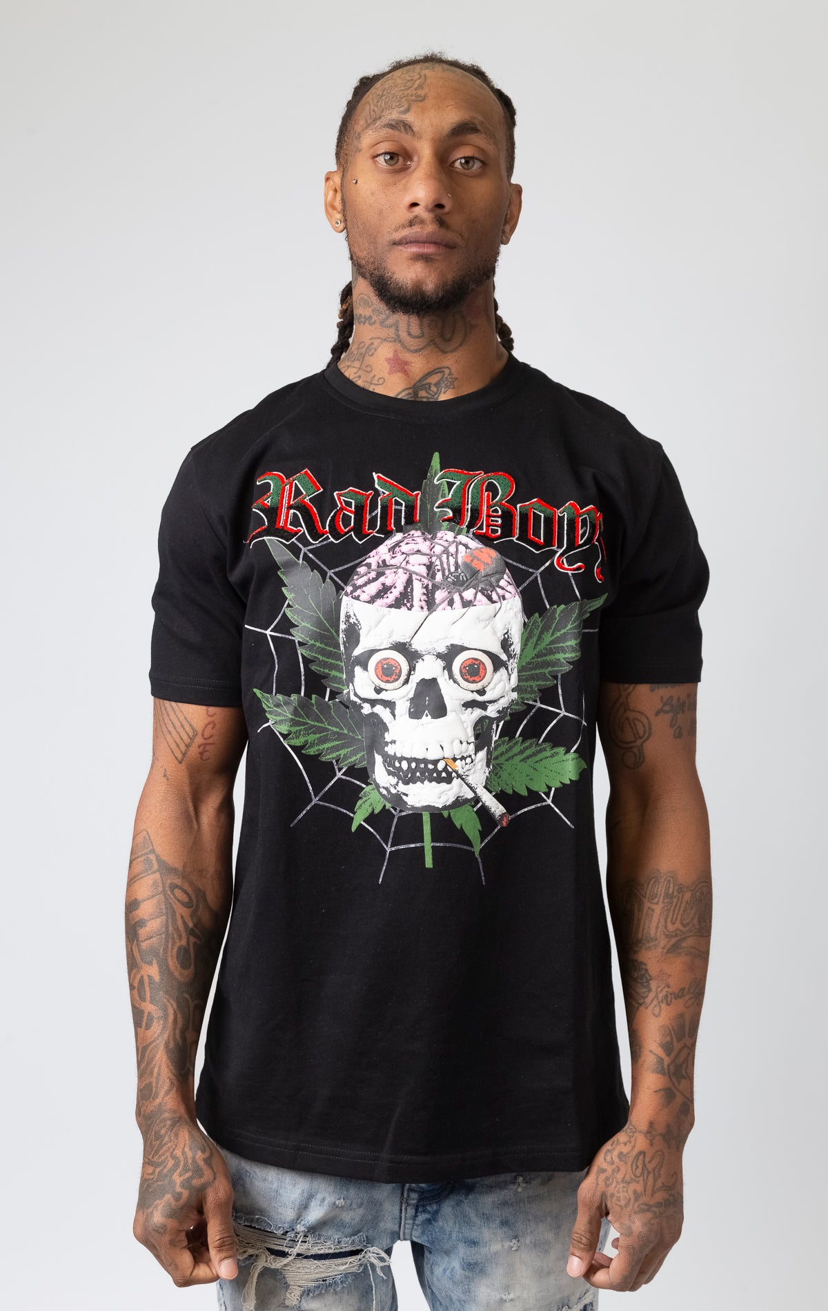 Featuring the RB-KT-017 Rad Boyz T-Shirt in sleek black, the Brain Dead Tour edition is a must-have for any fashion-forward and edgy individual. Crafted with top-notch materials, this comfy and true-to-size shirt is ideal for showcasing your one-of-a-kind style.