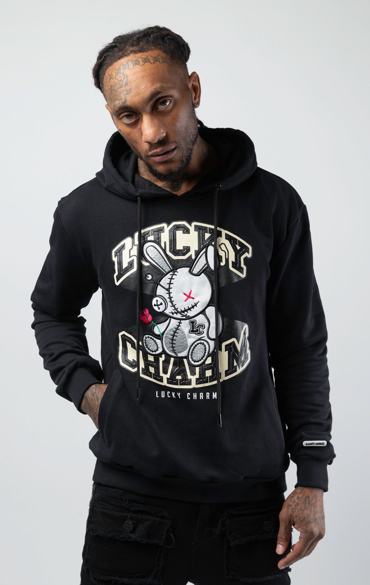 ‘Rise Up’ Mens Fashion Detailed Hoodie by BKYS shops