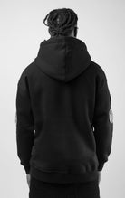 My icon black hoodie with interchangeable patches