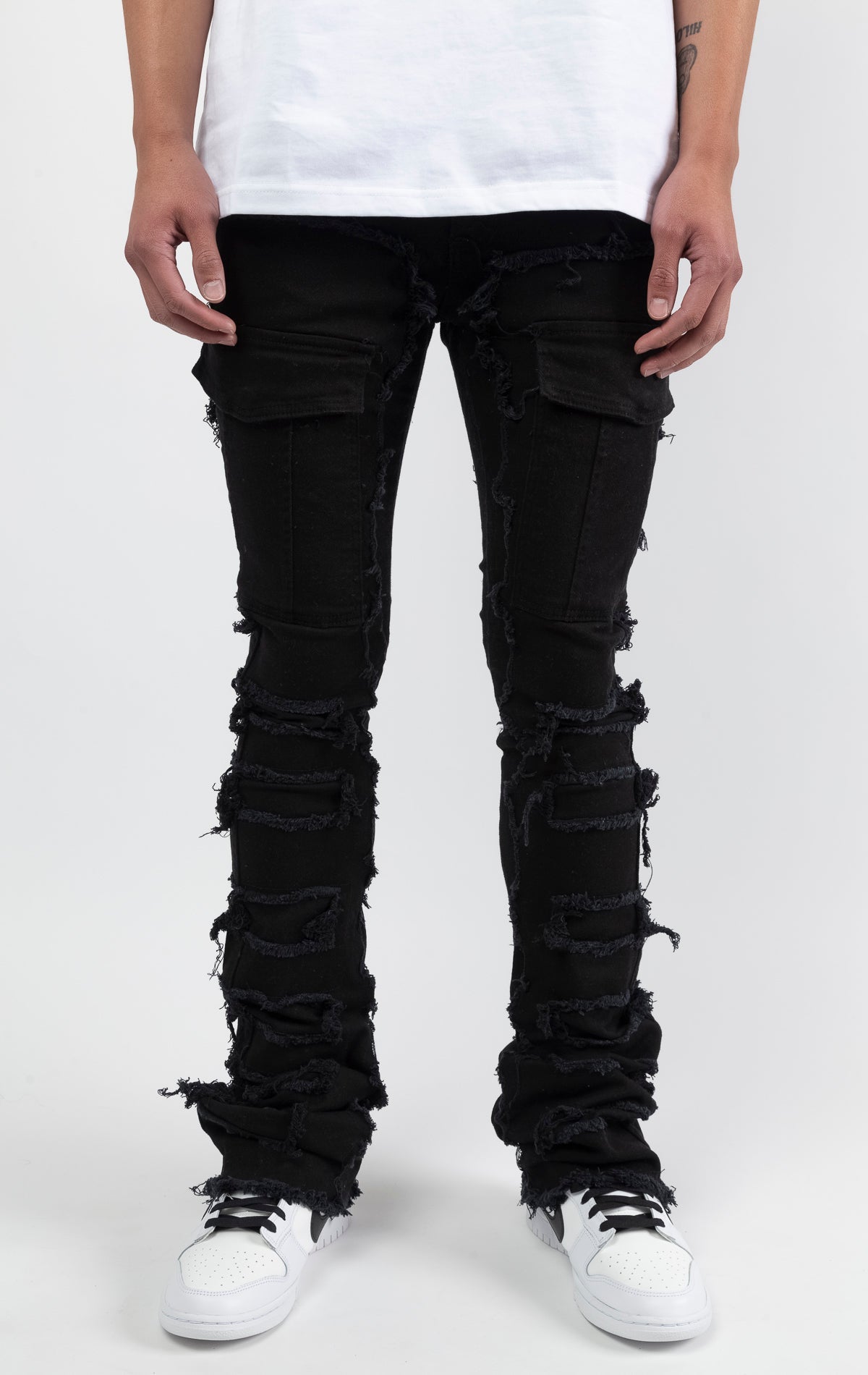 Men on sale Stacked Paneled Jeans 34