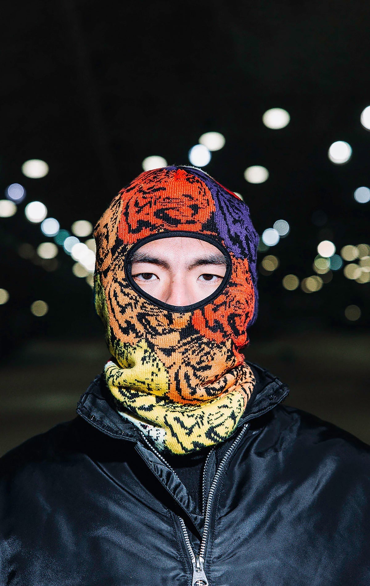 A stylish and warm limited-edition cozy ski mask featuring a soft and warm knitted construction, one-size-fits-all design, and perfect for winter outdoor activities.