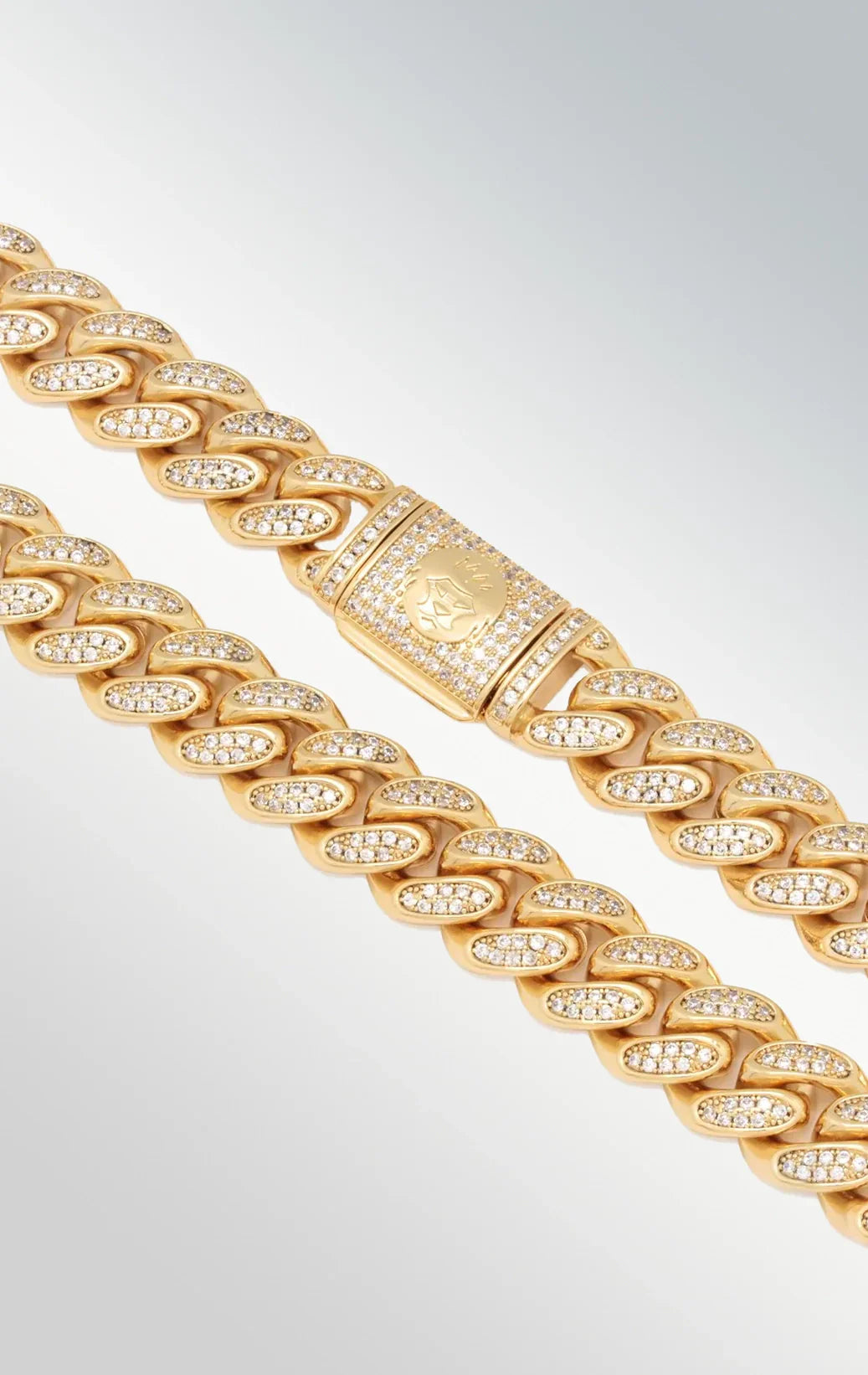 KING ICE 15mm ICED MIAMI-CUBAN GOLD CHAIN