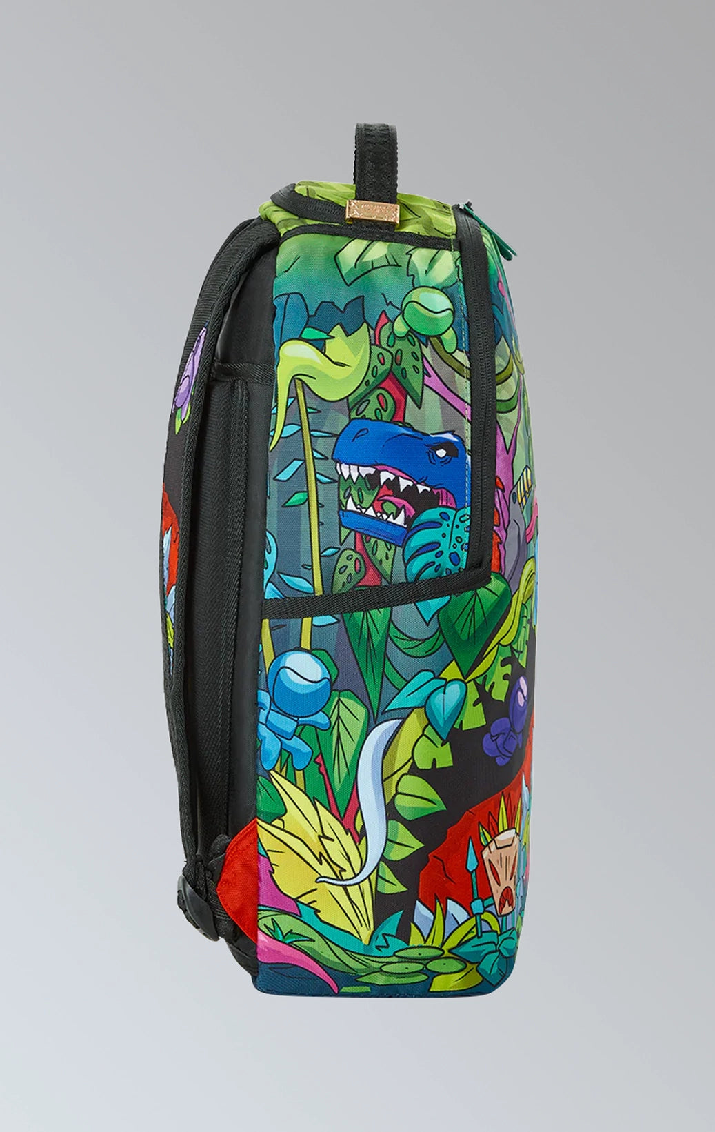 vibrant and stylish Sprayground backpack features a unique space-themed design with stars, planets, and other celestial objects.