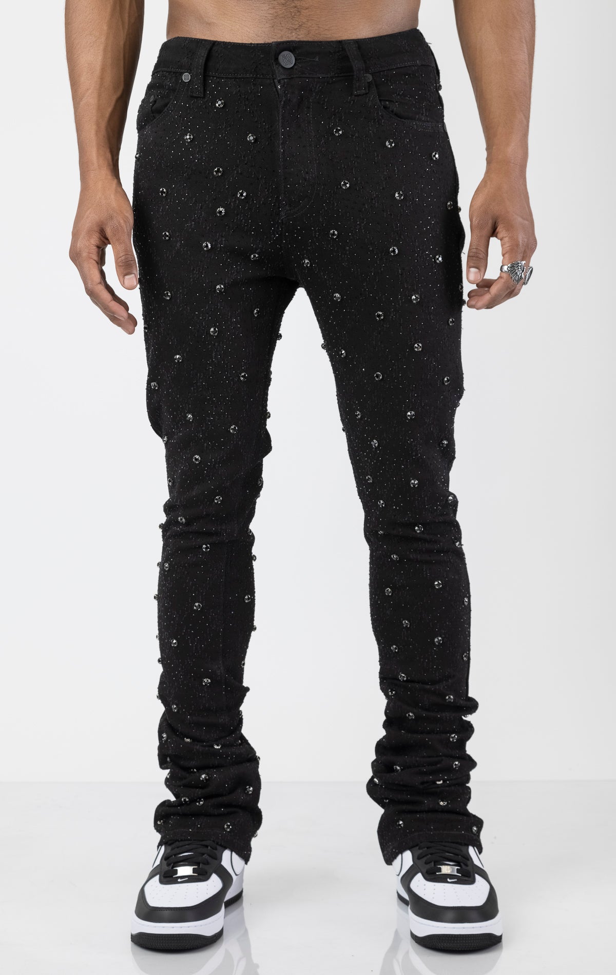 Fancy black orders jeans