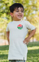 Family over money graphic tee for kids