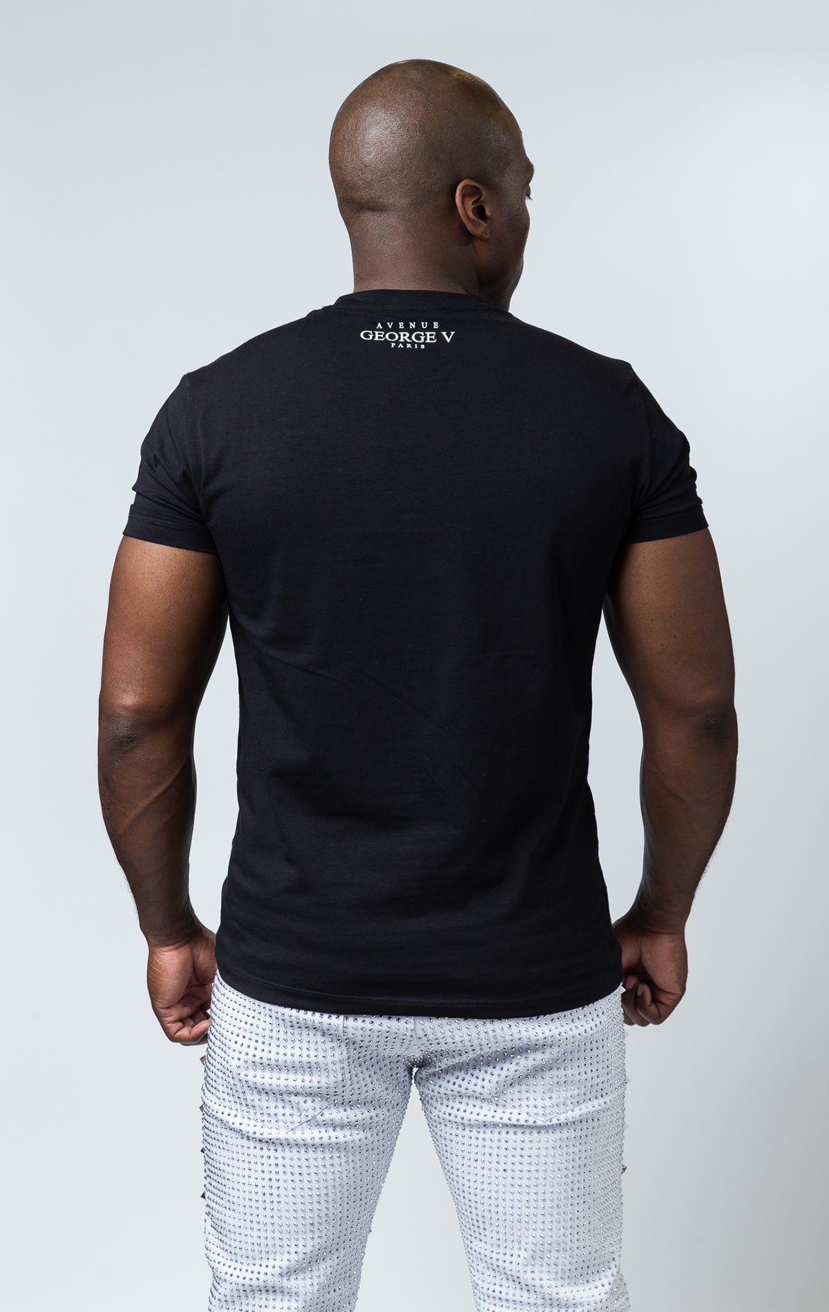 Black GEORGE V RENNES Tee - DENiMPiRE