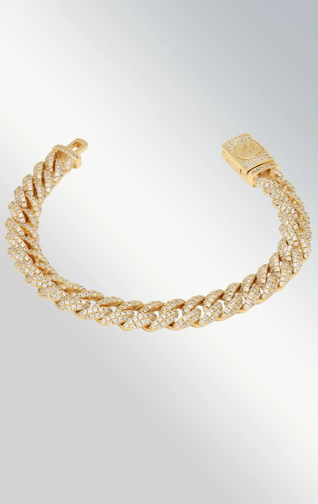 10mm iced Miami Gold Bracelet