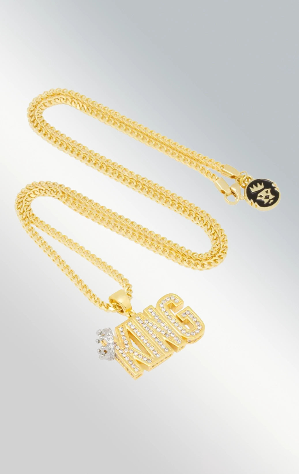 King gold necklace
