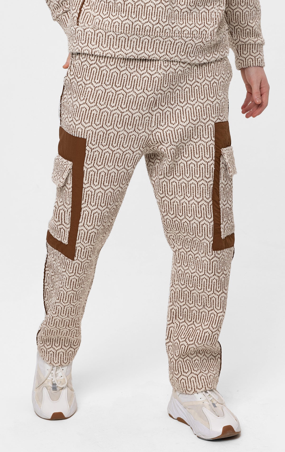 Textile patterned loungewear joggers