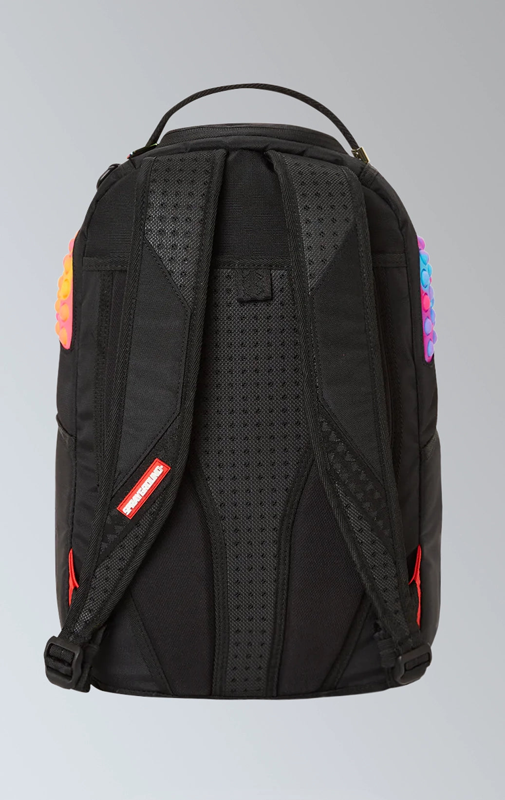 Backpack with pop rubber