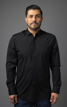 men-black-long-sleeve-shirt-sparkling-rhinestone-elegant