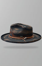 Orleans Collection Fedora made from 100% Australian Wool with a 3.25" pencil brim, vegan leather band, and satin lining.