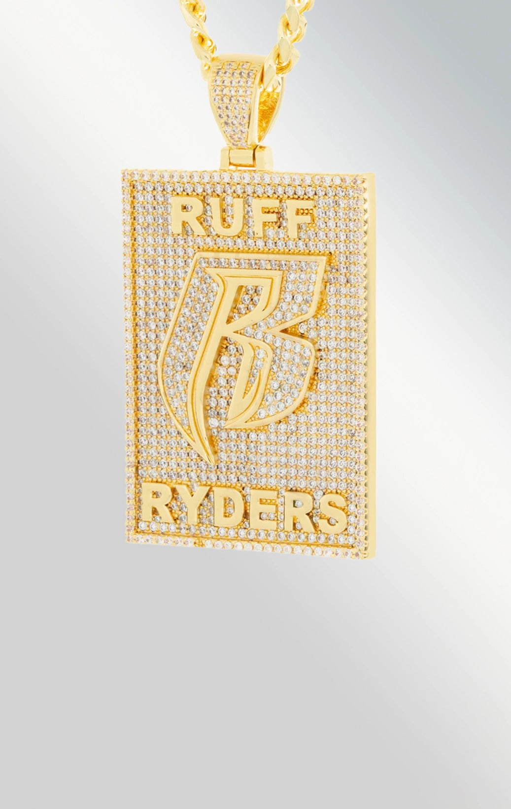 ruff ryders gold pendant